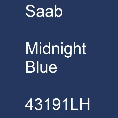 Saab, Midnight Blue, 43191LH.